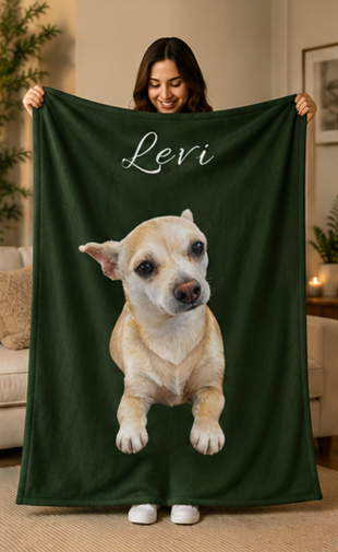 Forever By Your Side™ Personalized Pet Blanket