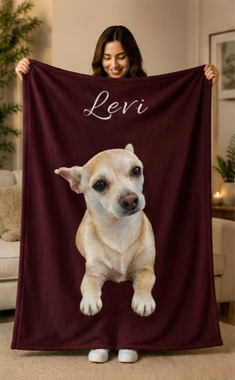 Forever By Your Side™ Personalized Pet Blanket